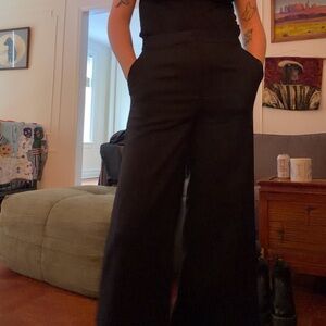 H&M Elegant Black Wide-Leg Pants